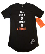 Load image into Gallery viewer, In A World of Basics Be A Classic Men's T-Shirt (Black)