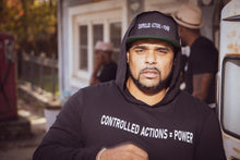 Load image into Gallery viewer, Contolled Actions = Power Black Snapback
